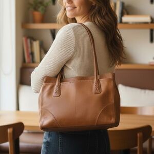 Bolo Leather Tote Elegant Brown Atkinson Handbag